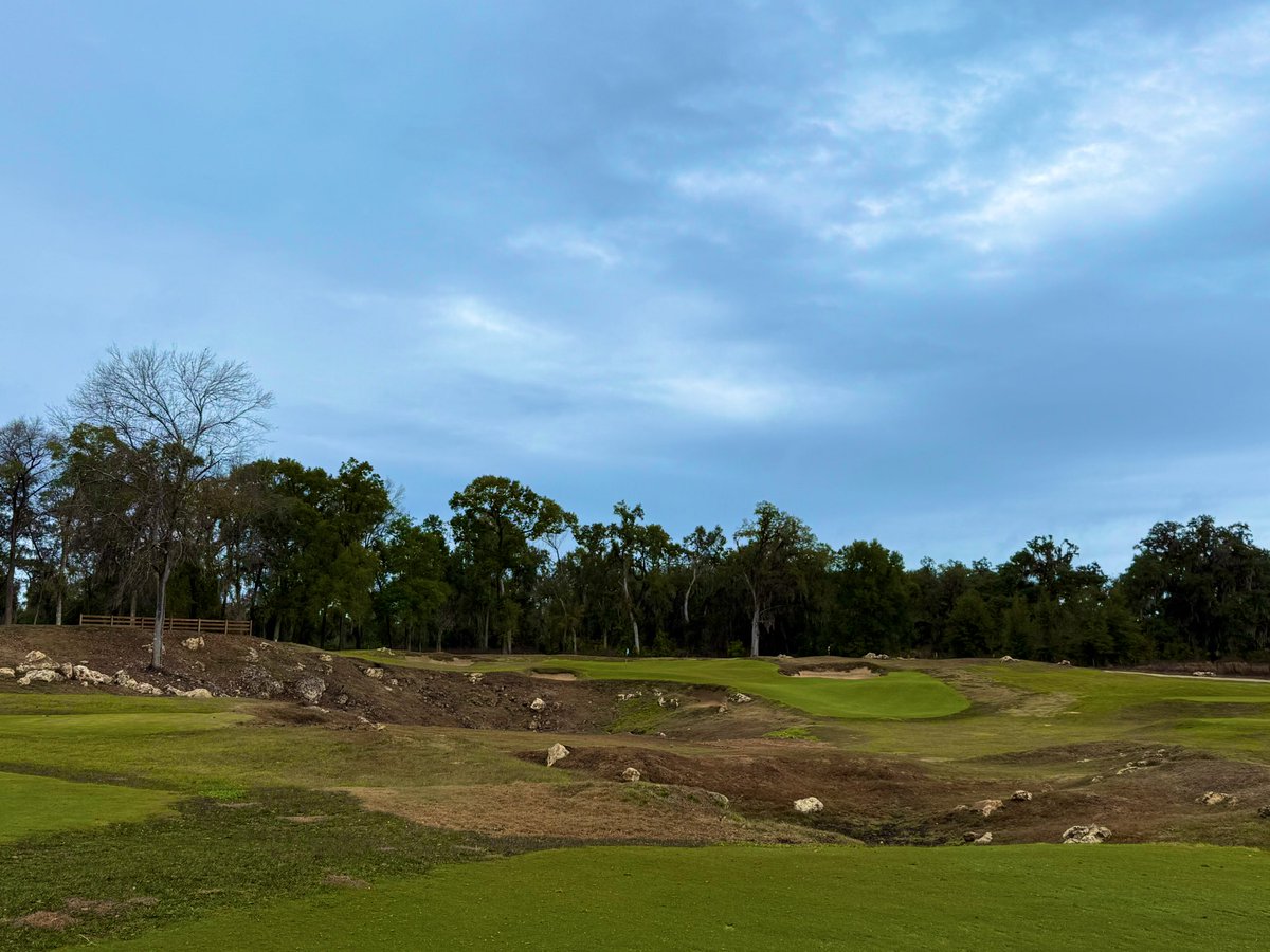 GCAJoeA's tweet photo. The Roost, Cabot Citrus Farms, 2025, Brooksville, FL

The collaborative effort of Kyle Franz, Mike Nuzzo, Rod Whitman, and Ran Morrissett sits on a piece of land that was once the Rolling Meadows course at World Woods. 

The Roost offers a very old Southern feel and character with moss-draped live oak trees, sandy scrublands, and a rolling landscape. The course weaves through varied environments and rare elevation changes: Unlike most Florida golf courses, Roost features significant elevation shifts (up to ~50 feet) that introduce dramatic visuals and strategic variety.  There are plenty of unique landforms used in the routing. One of the signature design elements is a 40-foot-deep sinkhole incorporated into a par-3 hole, creating a memorable and dramatic test.  

The fairways are pretty generous in width and meander thoughtfully back and forth, up and down, to encourage a variety of approaches and shot options throughout the round.  There are centerline bunkers making you think which route to take off the tee, often times a more daring route which can provide a better approach to the green. Several holes avoid traditional bunkering, instead using the site’s abundant natural features as hazards and strategic elements — letting the land itself dictate play.  The presence of mature oaks and native vegetation encourages players to shape shots rather than simply bombing it straight — adding thought and strategy.

The greens are pretty big. Plenty of contouring and slope with runoffs to different collection areas. You have a feel of being in the UK as they are tightly mowed, and offer the chance to hit a variety of recovery shots from lob wedge pitches to 7 iron or hybrid bump and runs. Putting can be an adventure as well often times having a 50-100 ft putt if your approach doesn’t land in the correct location. 

Overall, I really enjoyed this golf course. It told a story from hole to hole. Most importantly it allows you to think around it. Imagination and shot shaping are an overall theme. Get score out of your mind and just go have fun and play a variety of different shots.