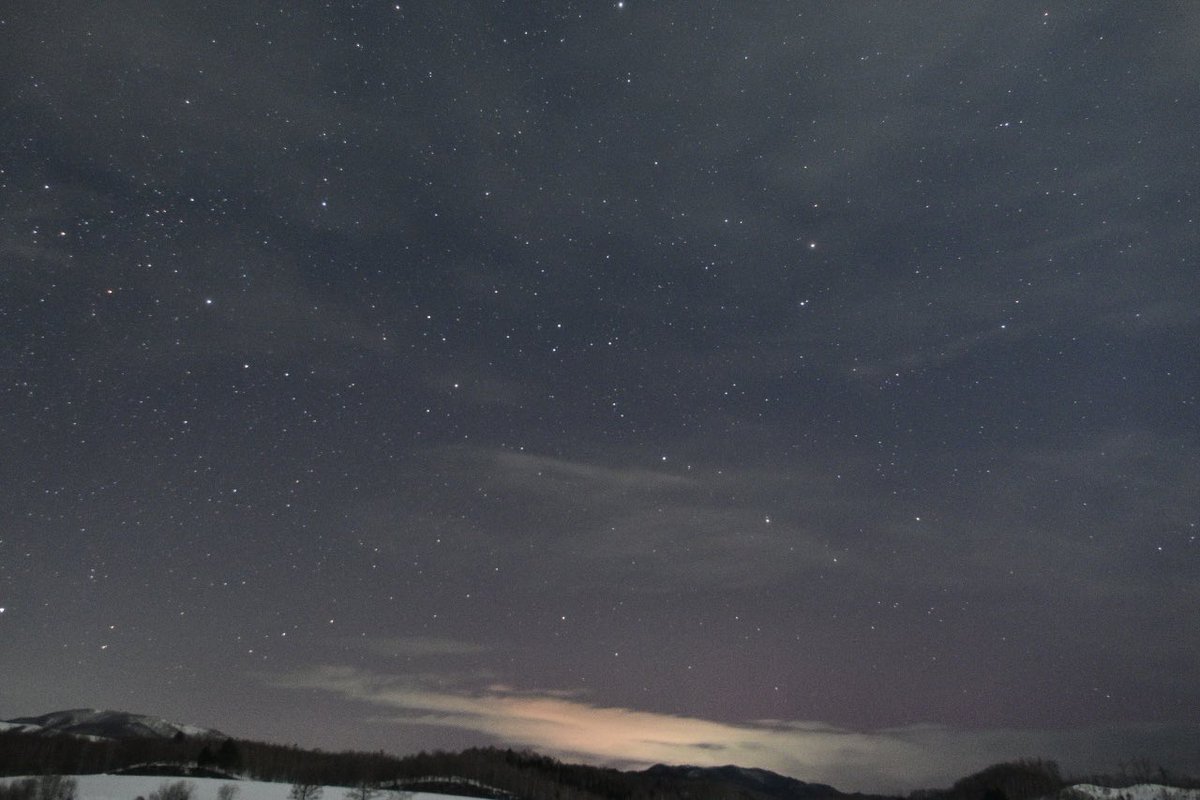 とりあえず1枚 北海道北見市 2026/1/20 20:48 #オーロラシチズン #低