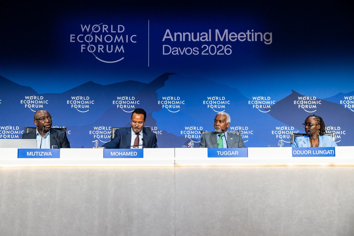 YusufTuggar's tweet image. Unlocking sustainable growth in Africa depends on how effectively policy reform, private capital, and regional integration are aligned to create jobs at scale.

Speaking at the “How Can We Unlock New Sources of Growth? Africa’s Job Engine” panel on the sidelines of #WEF26, I…