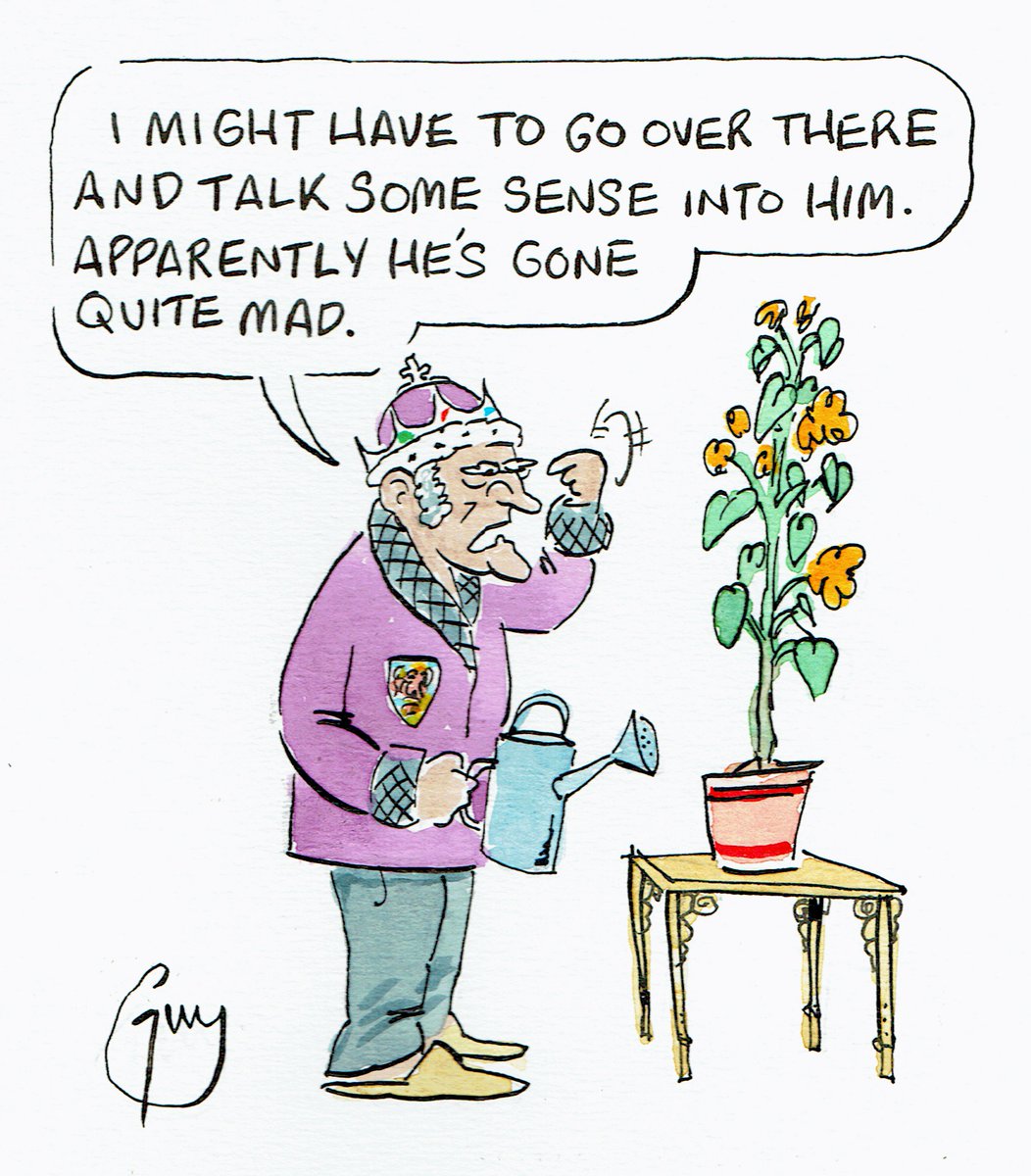 One of my cartoons for Wednesday's <a href="/MetroUK/">Metro</a> <a href="/MetroPicDesk/">Metro Picture Desk</a> #KingCharles #Trump