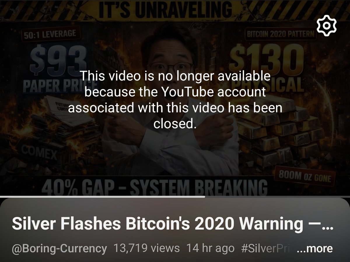 Tricky_1's tweet image. #BoringCurrency has been shut down on YouTube