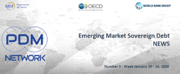 📣The Emerging Market Debt  News - Weekly Newsletter n. 3, 2026 -🗓️ Week January 10-16
is now available here👉shorturl.at/VnNGw
📝Subscribe to our newsletters 
 👉bit.ly/495cxJG
#publicdebt #sovbonds #EmergingMarkets
<a href="/MEF_GOV/">MEF</a>
<a href="/OECD/">OECD ➡️ Better Policies for Better Lives</a>
<a href="/WorldBank/">WorldBank</a>