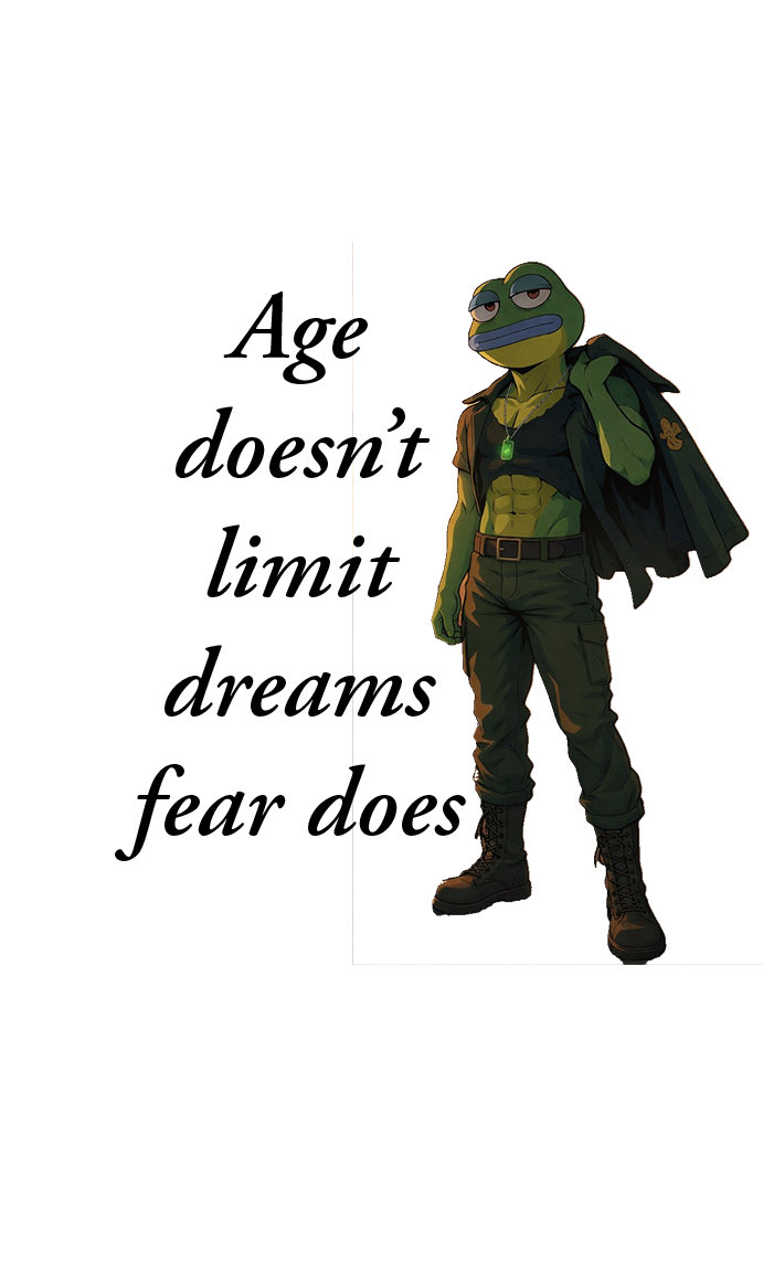 #AgeDoesntMatter #FearKillsDreams #DreamChaser #NeverTooLate #MindsetMatters
#StayHungry #NoLimits #RiseUp