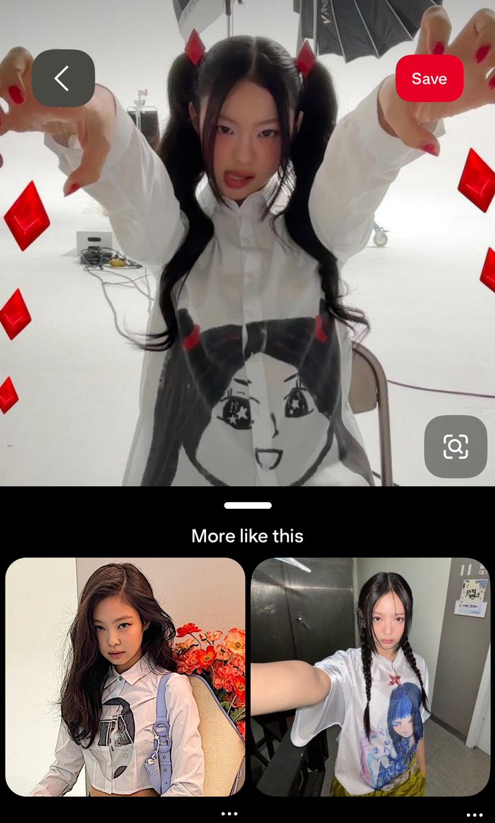 kiiitschi's tweet image. even pinterest agrees that kya, jennie, and hanni are from the same family tree