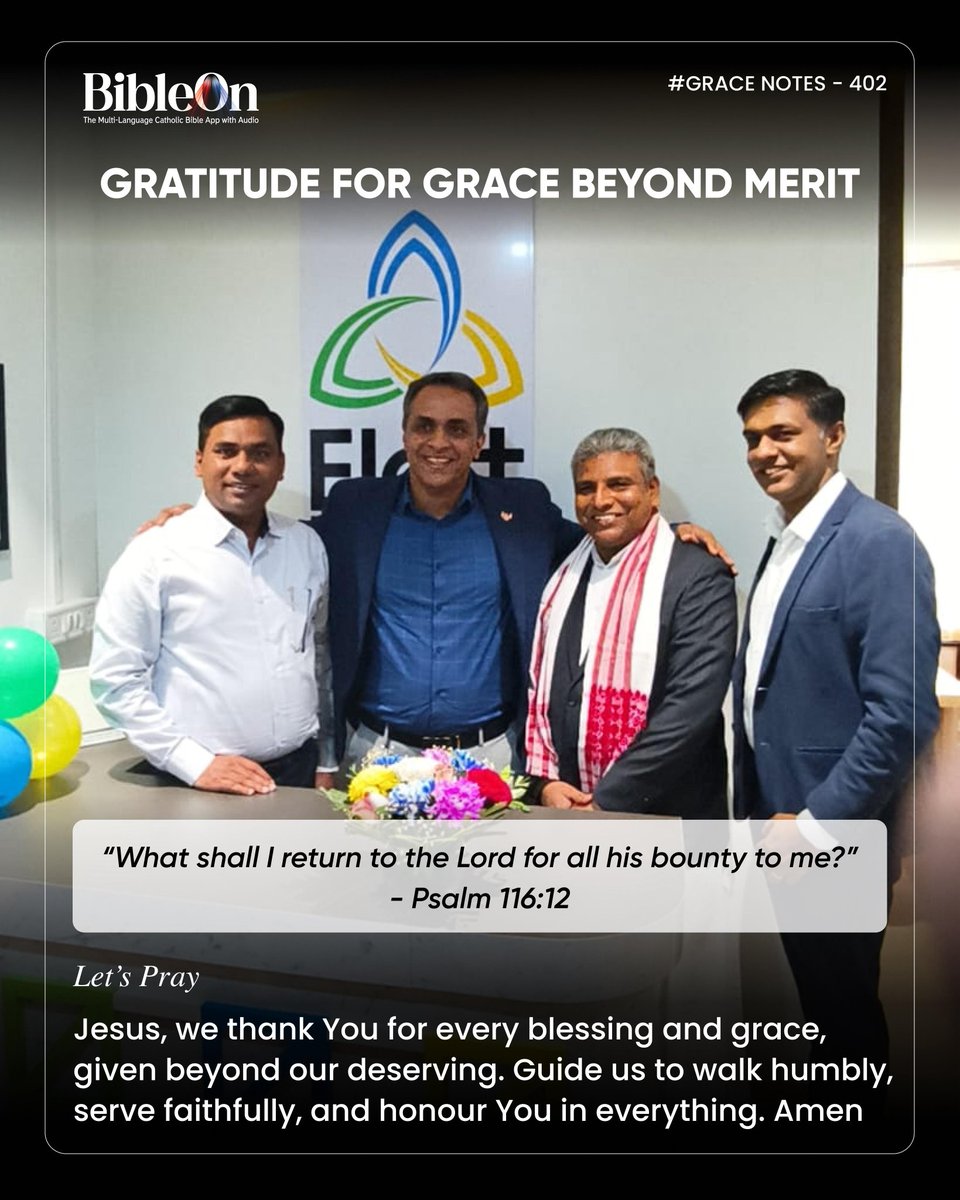 bibleon_app's tweet image. Grateful today for blessings and grace beyond merit. Every step forward is sustained by God’s mercy. Psalm 116:12

#GraceNotes #Gratitude #GraceBeyondMerit #Thanksgiving #FaithAtWork