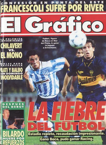 soykoli's tweet photo. Hoy hace 30 años veía mi primer partido.
20-1-96: #Boca 1-0 #Racing, gol de #Fabri de cabeza.
Debutaba #Bilardo como DT de #BocaJuniors y jugaba #Maradona. La cancha estaba explotadísima.
No tenía posibilidades de ver partidos en vivo y para mí fue extraordinario. Inolvidable. https://t.co/hGjk2sVYD5