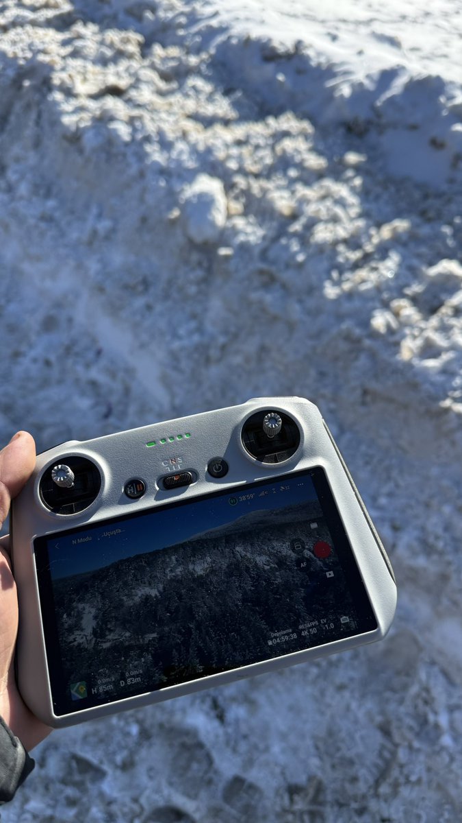 Kar var, drone var konum Uludağ sıkıntı büyük