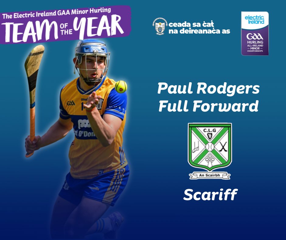 GaaClare's tweet image. A half-time treat for Banner supporters at next Sunday’s Round One Allianz Hurling League clash vs. Dublin when four Clare stars from last season’s Electric Ireland Minor campaign will be presented their Allstar and Team of the Year awards at the match interval.
Leon Talty ,…