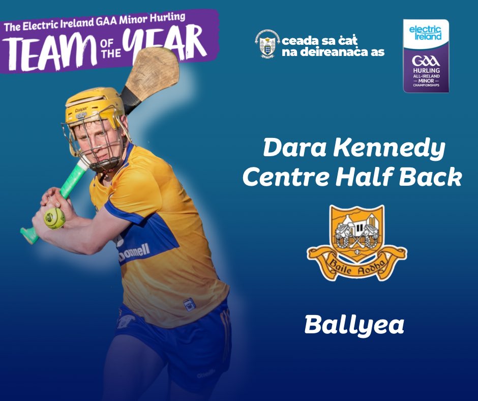 GaaClare's tweet image. A half-time treat for Banner supporters at next Sunday’s Round One Allianz Hurling League clash vs. Dublin when four Clare stars from last season’s Electric Ireland Minor campaign will be presented their Allstar and Team of the Year awards at the match interval.
Leon Talty ,…