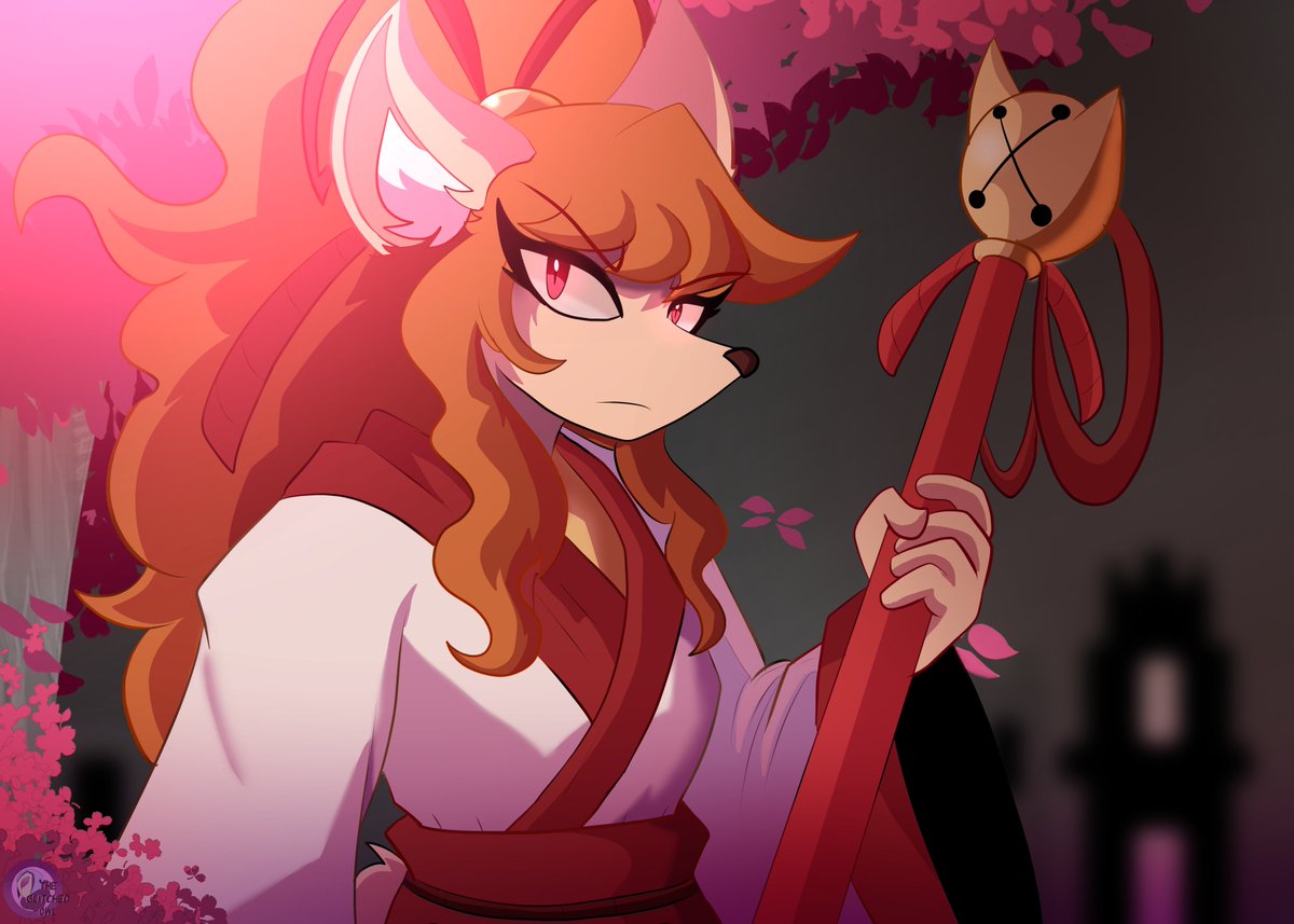 theglitched0wl's tweet photo. Practicing styles and backgrounds, have a Roba redraw from 2023 https://t.co/UgIkYQC1Lc