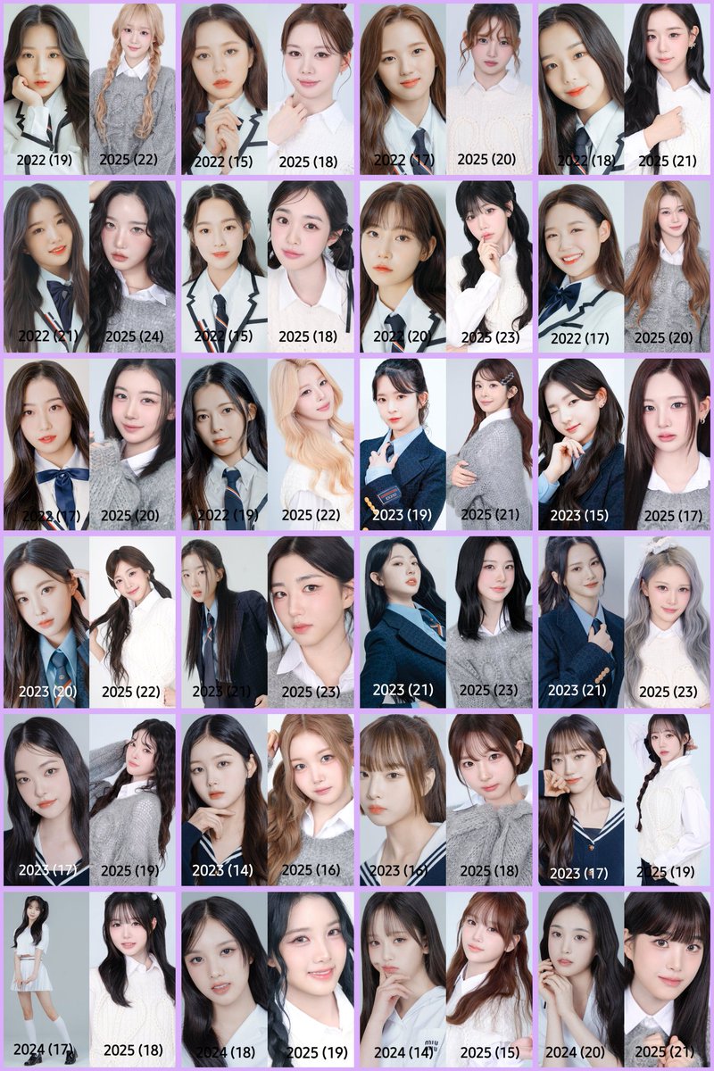 tripleSObjekts's tweet image. tripleS then vs now