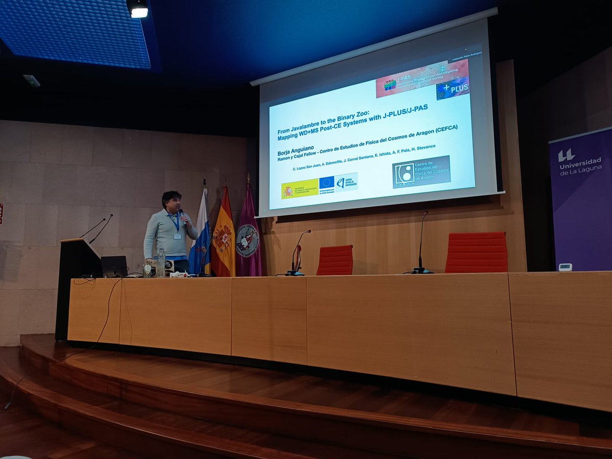 CEFCA_OAJ's tweet image. Tres investigadores del #CEFCA participan en el foro científico español dedicado a las enanas blancas 🔬

Un encuentro para compartir los últimos avances sobre estas estrellas, similares al Sol, que comienzan a apagarse

#Astrofísica #Investigación #EnanasBlancas #Ciencia
