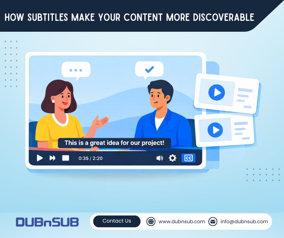 ✅At DUBnSUB, we make your content easier to discover.
Our subtitling solutions help videos reach more viewers, platforms, and markets—effortlessly.

👉Get a Quote: dubnsub.com/subtitling-ser…

#subtitles #captions #videolocalization #DUBnSUB