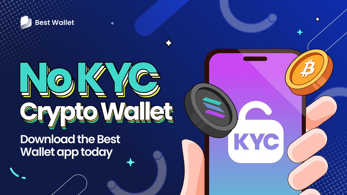 No KYC. No delays. 🔐 Set up your Best Wallet in minutes and explore crypto  without handing over your personal information. Your privacy matters. 🤝 📲  Download Best Wallet: https://t.co/mV4V8pftOK