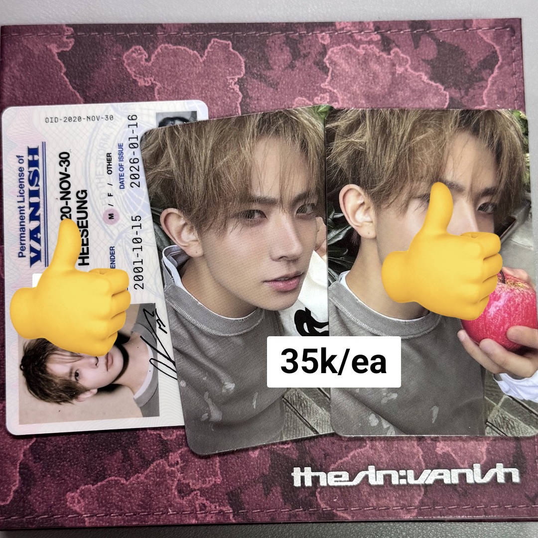 WTS Heeseung Fugitives

✅️ Bersih KR
❌️ Tax
🏠 GO Dom Jateng

T.wts enhypen heeseung the sin vanish fugitives