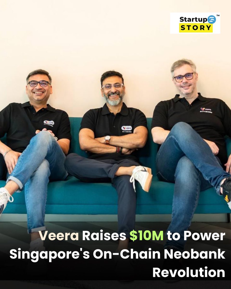 startupstorym's tweet image. $10M for Veera! 🚀
The Singapore-based startup is building the next-gen on-chain neobank for a Web3 world.
Full story here: startupstorymedia.com/veera-raises-1…
#StartupNews #Web3Finance #Singapore