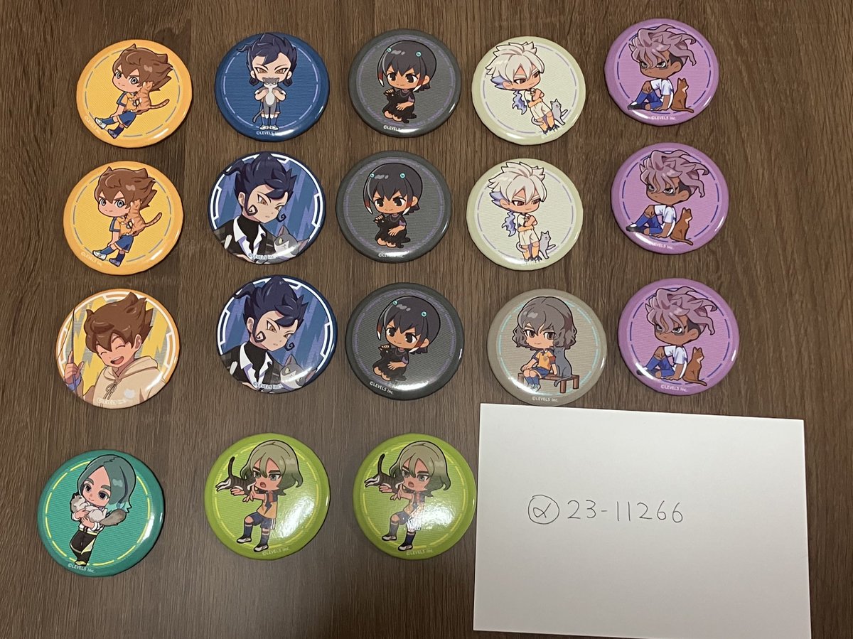 イナズマイレブン まねきねこコラボ 缶バッジ 交換 譲:天馬(等身/SD