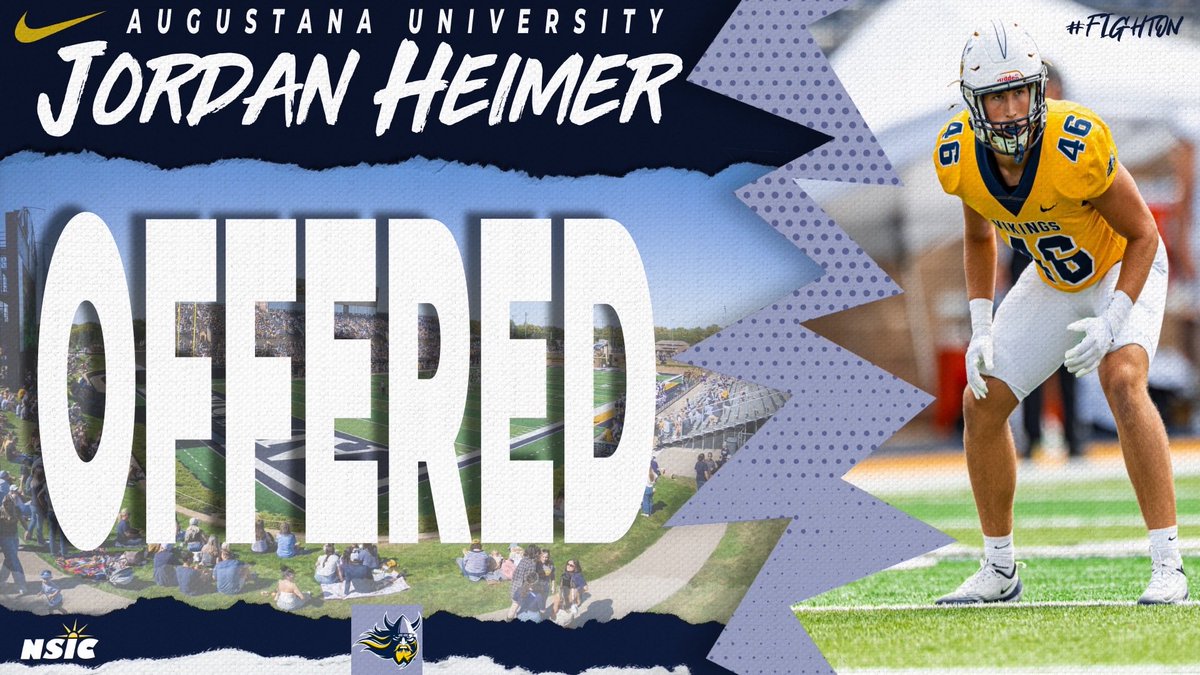 JHeimer24's tweet image. After a great junior day and conversation with @CoachOJ_  I’m blessed to say I’ve received a scholarship offer from @AugieFB! 
@CoachChaseKing @CoachSipple 

@ByronMNFootball @CoachHalder @CoachKubacki @PrepRedzoneMN @OJW_Scouting