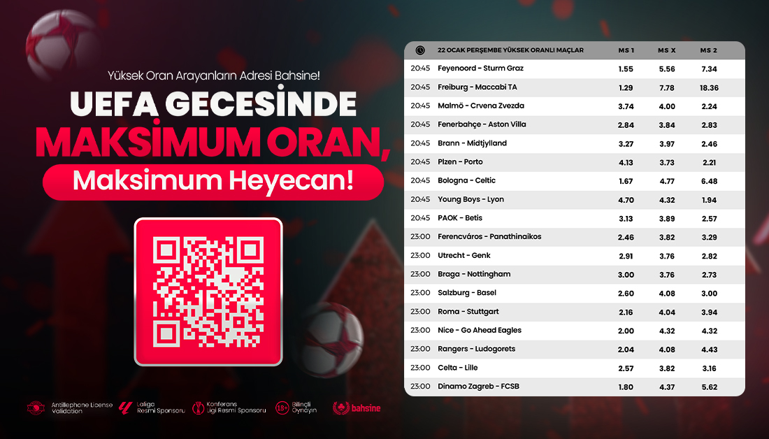 😇Sporun heyecanı, Bahsine’nin oranlarıyla birleşiyor!
✍️Bahis tutkunlarının buluşma noktası.

#bahsinegiriş #yüksekoran #oran #futbol #kupon #banko

👑Telegram: bit.ly/bhstelegram
👍Giriş: bit.ly/bhssosyal