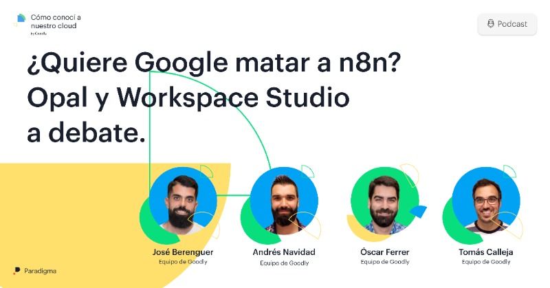 paradigmate's tweet photo. ¿Cuál es la mejor herramienta para automatizar con #IA? 🚀 Comparamos la agilidad de #GoogleOpal, la potencia de #n8n y la integración de #WorkspaceStudio. Analizamos qué camino elegir dependiendo de nuestras necesidades. 🎧 ¡Dale al play! 👇