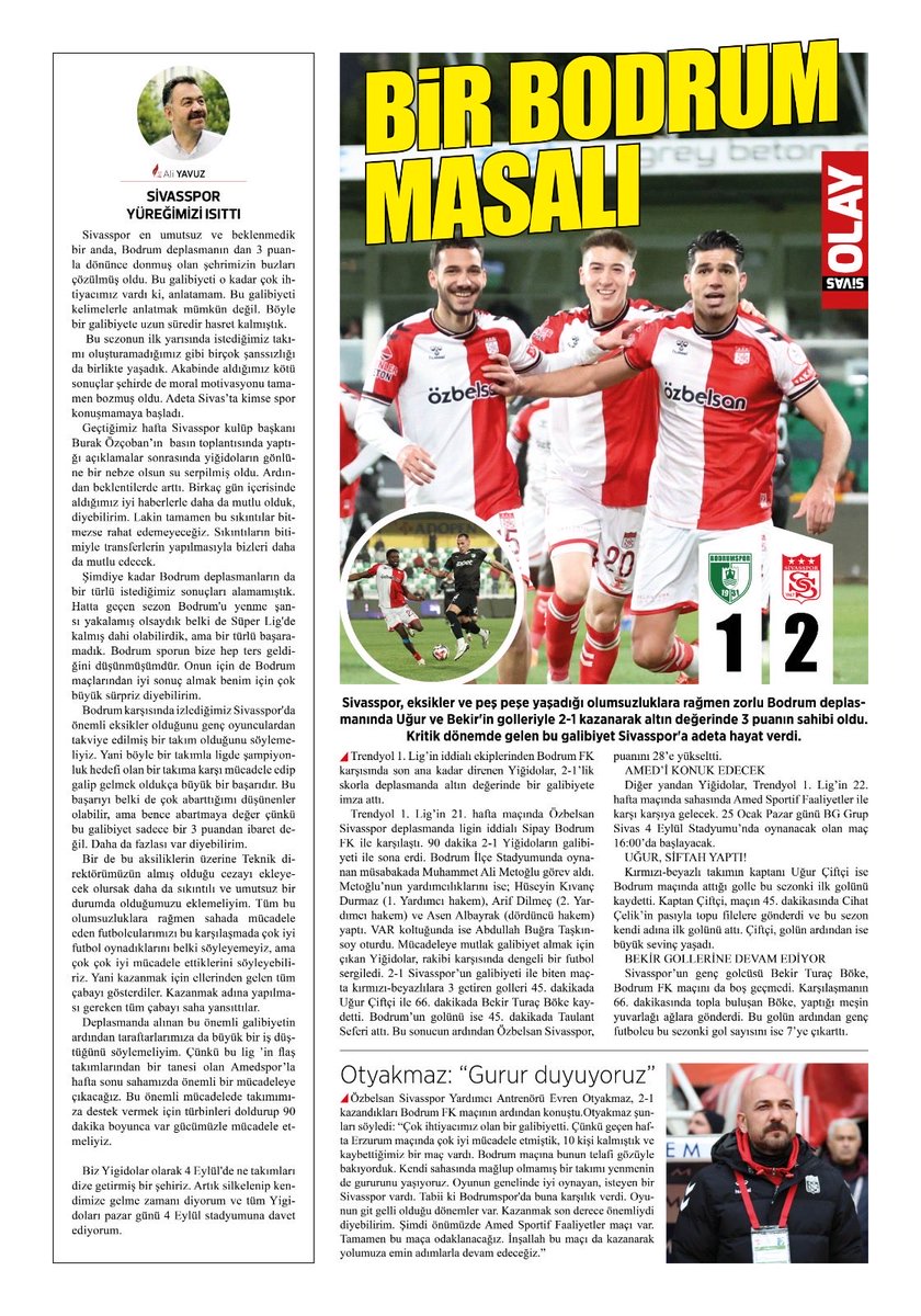 Doğru haber-Hür yorum
Kişiye ve topluma saygılı yayın
Tarafsız,objektif yayıncılık
SİVAS OLAY GAZETESİ
sivasolay.com