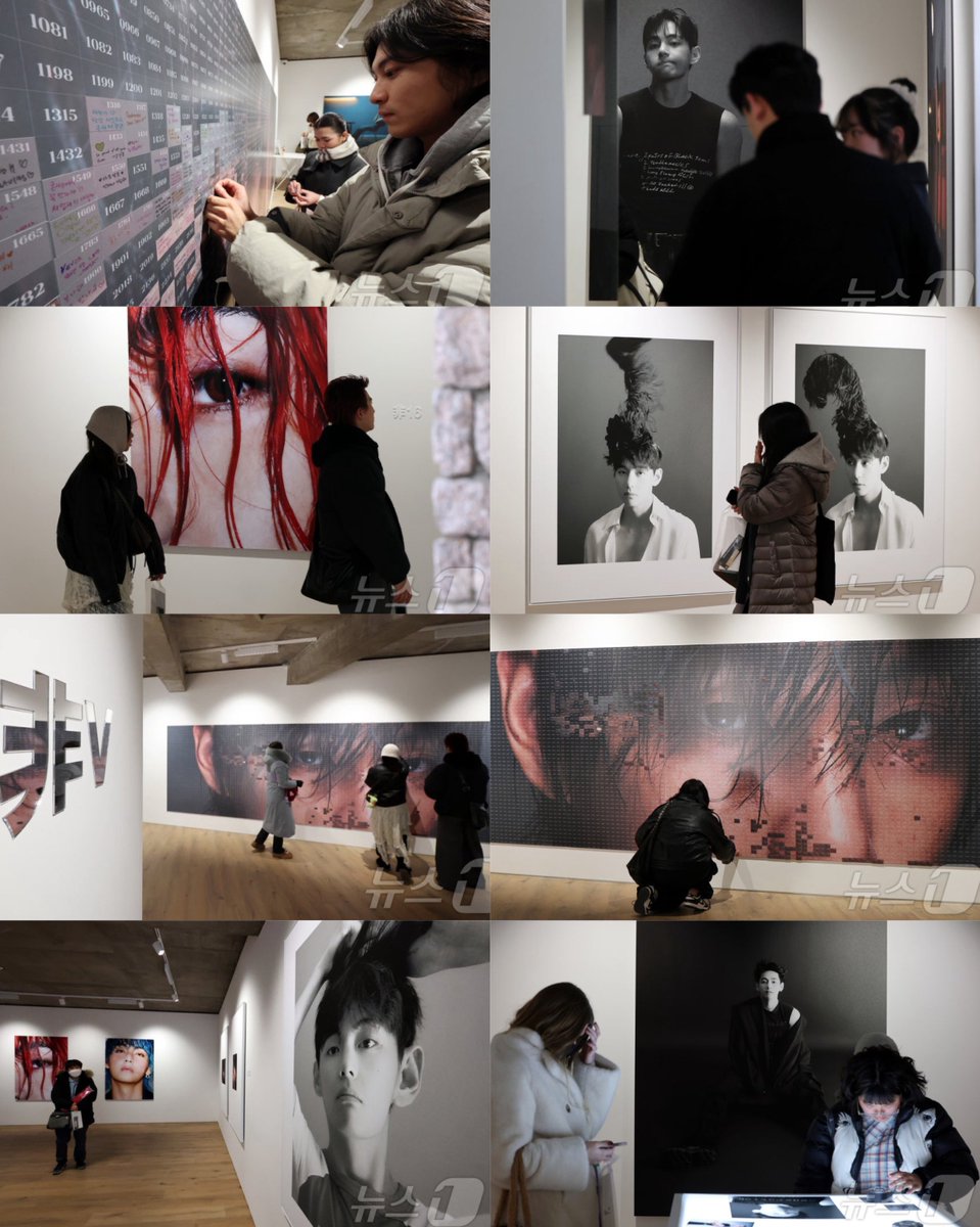 taeguide's tweet photo. Kmedia shared pictures of fans of all ages and genders visiting Taehyung’s TYPE 非 exhibition. The fact that we can see uncles, aunties, fanboys and fan girls all coming together to admire the art that is Taehyung, is so cool https://t.co/6VBfOk7TWg