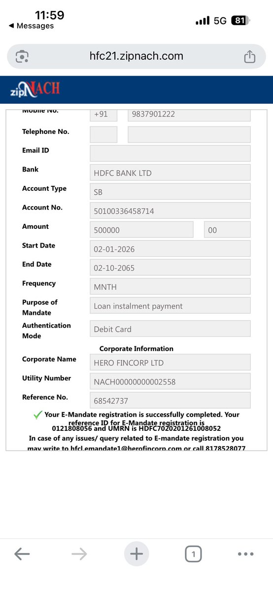 AnkitGo95870607's tweet photo. @HeroFinCorpLtd 
@RBI 
Dear Team,
I have updated my new account number in my loan account on 02/01/2026 but after 15 days my account not linked with my loan account number.

Customer services are zero at hero Fincorp do not take any loan from hero Fincorp https://t.co/Ocy7kZ1Rt2