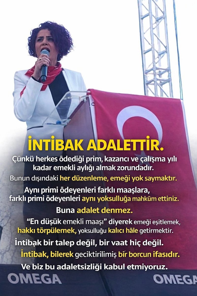 📣AÇIKÇA SORUYORUZ,

Üreteni korumayan,
ömrünü bu ülkeye vermiş emekliyi ve emekçiyi yoksulluğa mahkûm eden, emeği maliyet gören bir anlayış hangi milletin iktidarıdır❓️

🔴İNTİBAK ADALETTİR. 

🔴Emeklinin hakkı, vaatlerle, pansumanlarla değil; prim-kazanç esaslı İNTİBAK