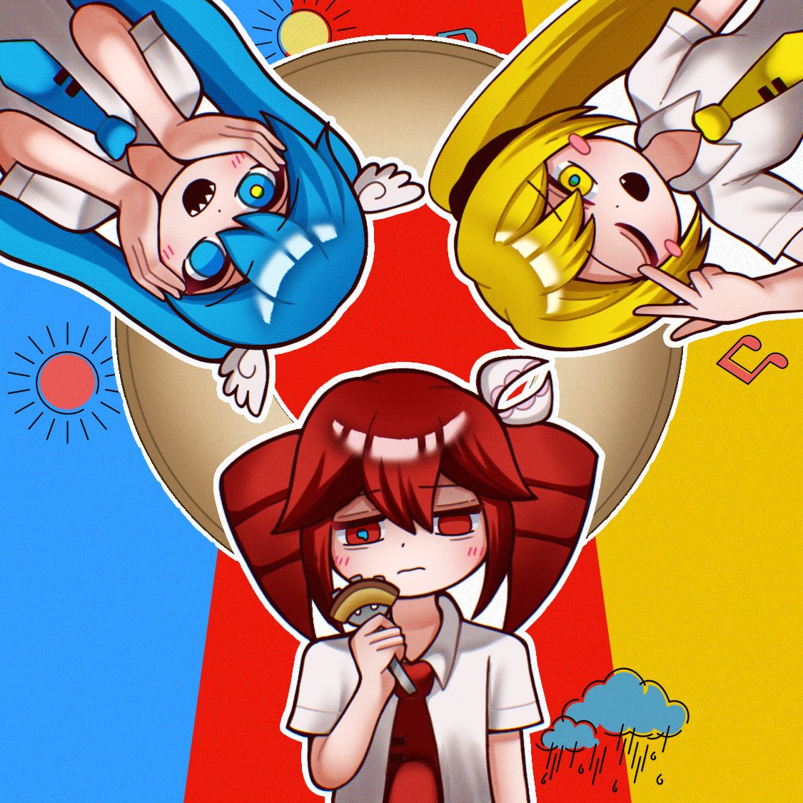 バゥムクゥヘン・エンドロゥル #あまらみて 💙◎🔴◎💛