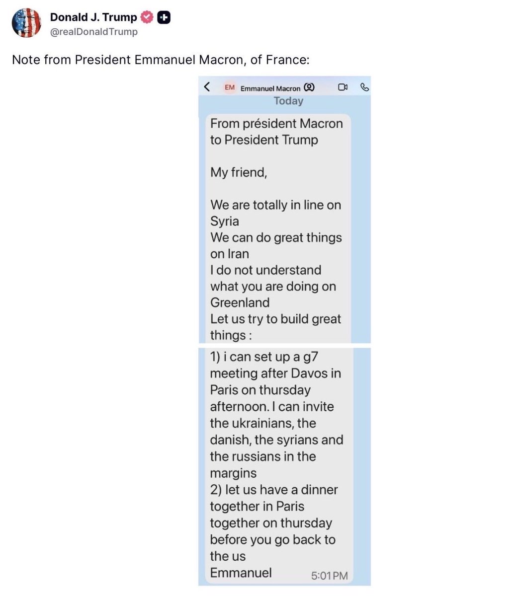 Heads of state rely on confidentiality to negotiate, explore options, and avoid embarrassing each other publicly. By broadcasting Emmanuel Macron’s private message, Donald Trump has signalled to the world that private conversations with him are not really private.

That’s a