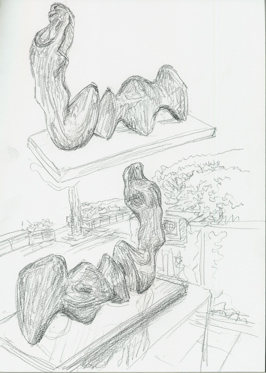 2026/1/20 二つに分断された人体 ヘンリー・ムーア1979 設置1994 大阪