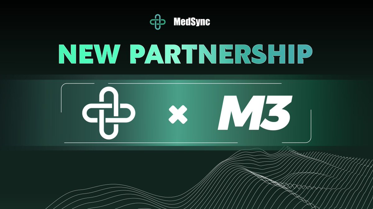 ⚡️ MedSync x M3 DAO! 🤝

We’re excited to collaborate with <a href="/M3DAO_global/">M3 DAO</a>, a community-driven ecosystem connecting Web3 and the real world 🌍

Together, we’ll explore how AI-powered data infrastructure can support community growth and real adoption 🚀

Stay tuned 

#Web3 #AI