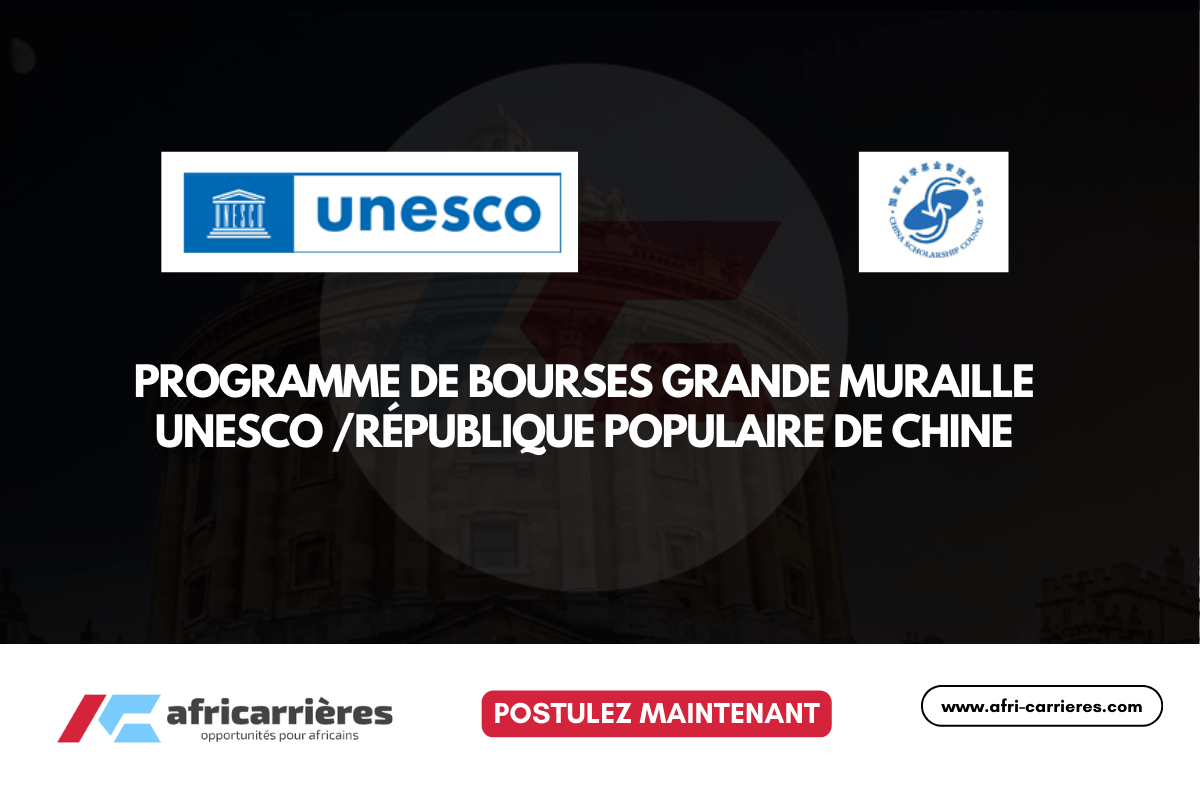Programme de bourses Grande Muraille 2026 UNESCO /République populaire de Chine - wp.me/pcZSwe-3du?utm… - L’édition 2026-2027 du Programme de bourses Grande Muraille de l'UNESCO et la République