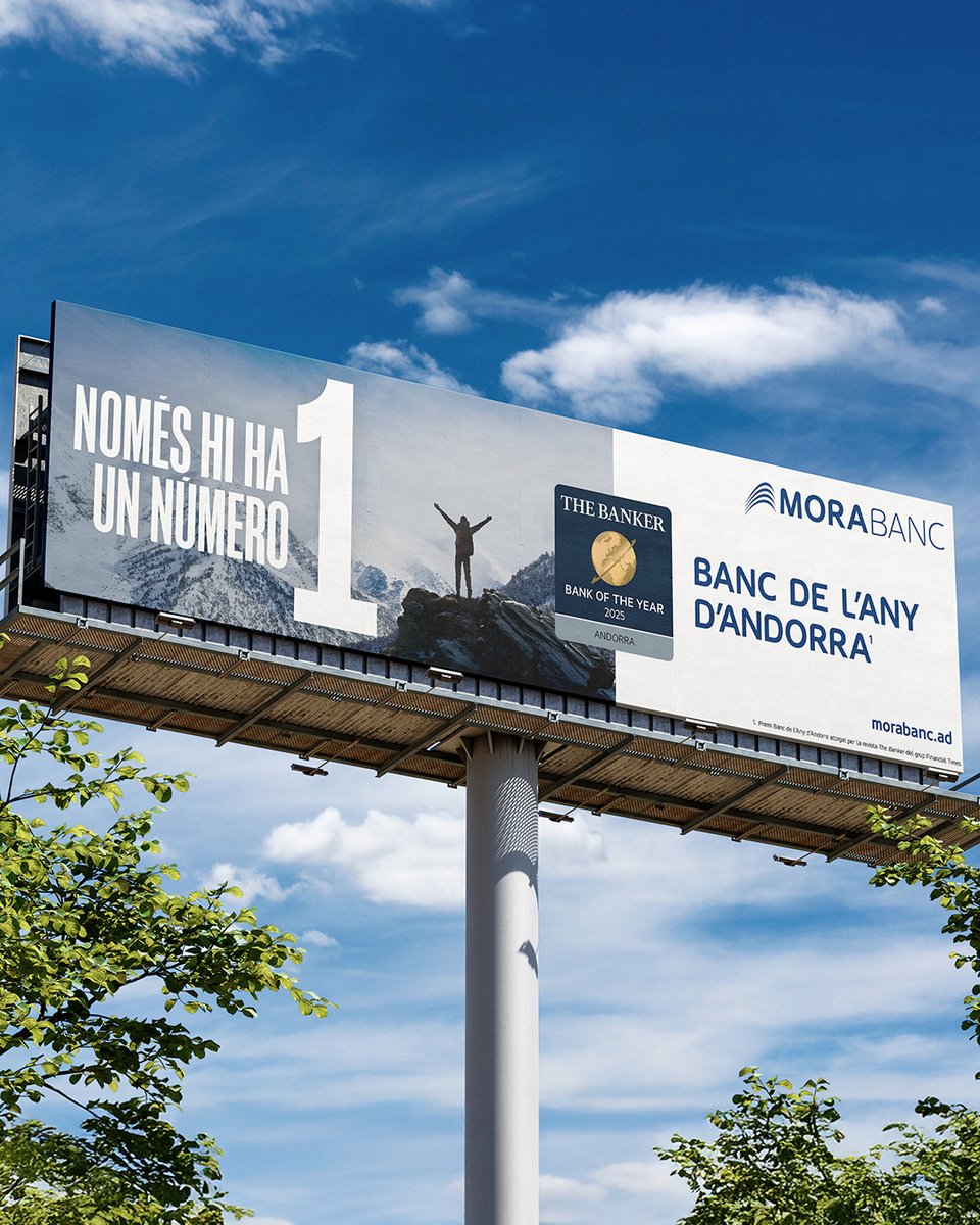 RDComunicacio's tweet photo. Quan el nostre client @MoraBanc guanya el premi al Banc de l’Any d’Andorra només podem sentir orgull i fer una campanya a l’altura.

Moltes felicitats, equip! Continuem assolint més metes!

#MoraBanc #Tensunbanc #TheBanker #Disseny #Publicitat #Campanya #Andorra #RDC https://t.co/85Pmw73xvt