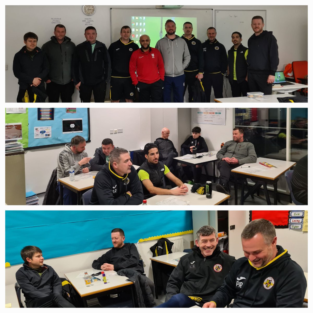 IrfanKawri's tweet photo. Pleasure to deliver CPD for the Coaches @AstleyBridgeFC last night. Really good engagement and curiosity from the Coaches. Thanks to the U16s players for taking part in the practical who were a joy to work with. @LancashireFA https://t.co/49VZEDP9Yc