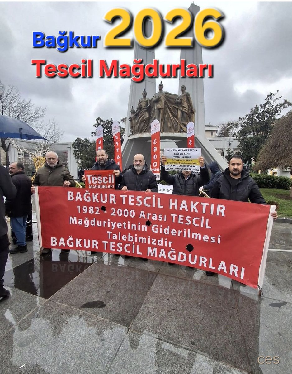 TESCİLmağduruz 🇹🇷 #tescilyönetimi
<a href="/cenginyurt52/">Cemal Enginyurt</a> <a href="/eczserkansari/">Serkan Sarı 🇹🇷</a> <a href="/melih_meric/">Melih Meriç</a>
<a href="/RTErdogan/">Recep Tayyip Erdoğan</a> <a href="/eczozgurozel/">Özgür Özel</a> <a href="/dbdevletbahceli/">Devlet Bahçeli</a> <a href="/erbakanfatih/">Dr. Fatih Erbakan</a> <a href="/TBMMresmi/">TBMM</a> <a href="/isikhanvedat/">Prof. Dr. Vedat Işıkhan</a> <a href="/csgbakanligi/">T.C. Çalışma ve Sosyal Güvenlik Bakanlığı</a> <a href="/rprefahpartisi/">Yeniden Refah Partisi</a> <a href="/AYMBASKANLIGI/">Anayasa Mahkemesi</a> <a href="/B_Palandoken/">Bendevi Palandöken</a>
<a href="/herkesicinCHP/">CHP 🇹🇷</a> <a href="/Akparti/">AK Parti</a>  <a href="/_cevdetyilmaz/">Cevdet Yılmaz</a> #BağkurTescilMağdurları