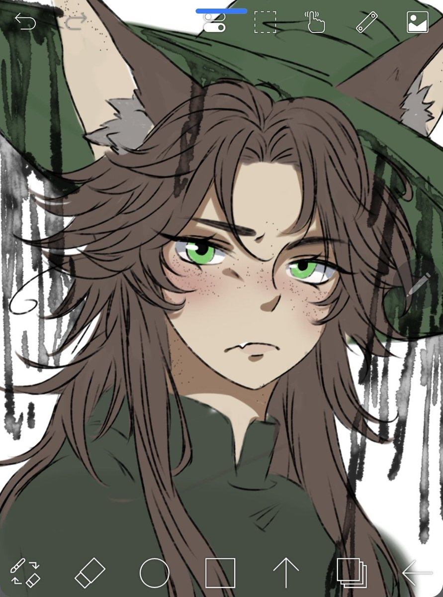 grumpy yearning fox bf wip #gwylan #dol #degreesoflewdity