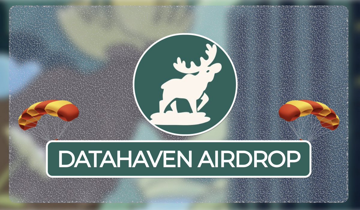 DataHaven — Airdrop Guide 🪂

• FREE to FARM. Still Early.

📌 Follow these steps to prepare for eligibility: 

   ➖go to: datahaven.app/testnet
   ➖connect wallet
   ➖get faucet: apps.datahaven.xyz/testnet/faucet
   ➖create a bucket (public or private) 
   ➖upload image &amp; full