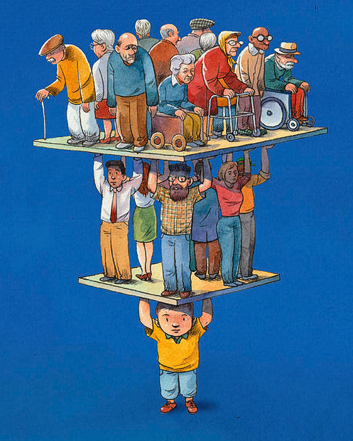 Avec un taux de fécondité à ±0,9, la dénatalité chinoise est vertigineuse.

L'inversion de la pyramide des âges devient généalogique avec des familles 4‑2-1: 1 petit-enfant pour 2 parents et 4 grands-parents.

A ce rythme, la Chine va perdre la moitié de sa population d'ici 2100.