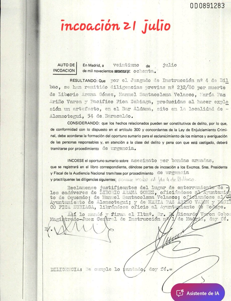 ConsuorF's tweet image. 16. También #impunes por culpa de nuevo del PREVARICADOR y CORRUPTO juez VARÓN COBOS, como la víctima de ayer y la de anteayer... Solo pedía lugares de enterramiento y cuando llegaban ¡Carpetazo! 
@PoderJudicialEs
#NocreoenlaJusticiadesegúnquejueces
x.com/i/status/20132…