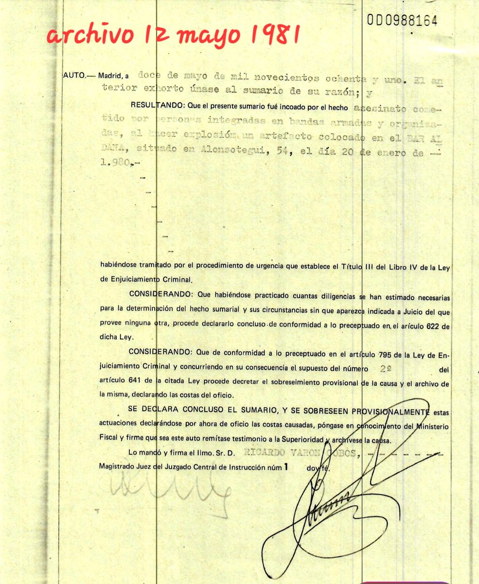 ConsuorF's tweet image. 16. También #impunes por culpa de nuevo del PREVARICADOR y CORRUPTO juez VARÓN COBOS, como la víctima de ayer y la de anteayer... Solo pedía lugares de enterramiento y cuando llegaban ¡Carpetazo! 
@PoderJudicialEs
#NocreoenlaJusticiadesegúnquejueces
x.com/i/status/20132…