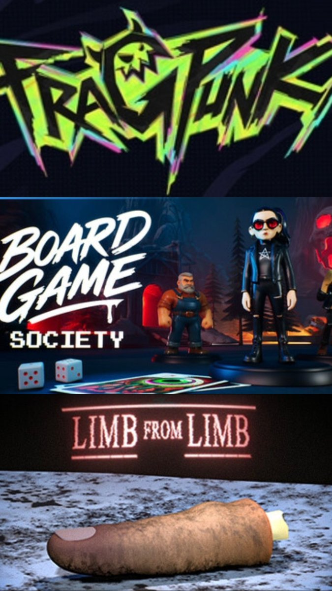 This week's stream chaos.

Wed- usual <a href="/PlayFragPunk/">FragPunk</a> chaos

Thursday- Taste of chaos featuring 
<a href="/JetebraGames/">JETEBRA GAMES 🎲</a> "BOARD GAME SOCOETY" and <a href="/Spineless_Stu/">Spineless Studios</a> "LIMB FROM LIMB"

Kicking off from 7pm on <a href="/YouTube/">YouTube</a> and <a href="/Twitch/">Twitch</a> both days, links in bio. 

#fragpunk
#cvltofchaos
#horror
#stayweird