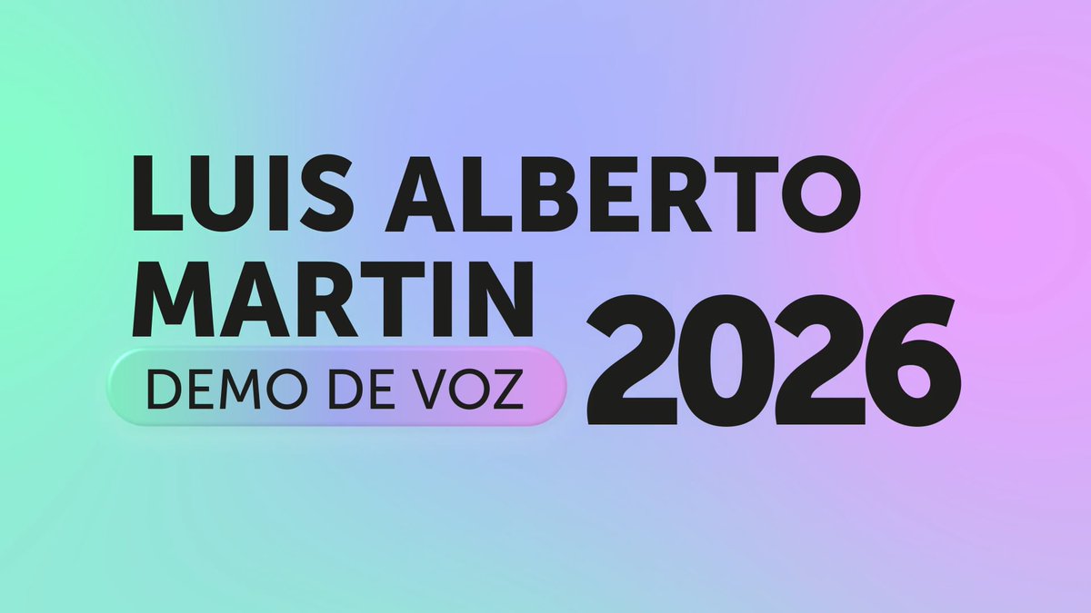 Demo de voz con algunos trabajos y proyectos donde he participado durante el último año. Con edición de <a href="/JuancArniz/">Juanca Arniz 🤖</a>  vimeo.com/1154249436