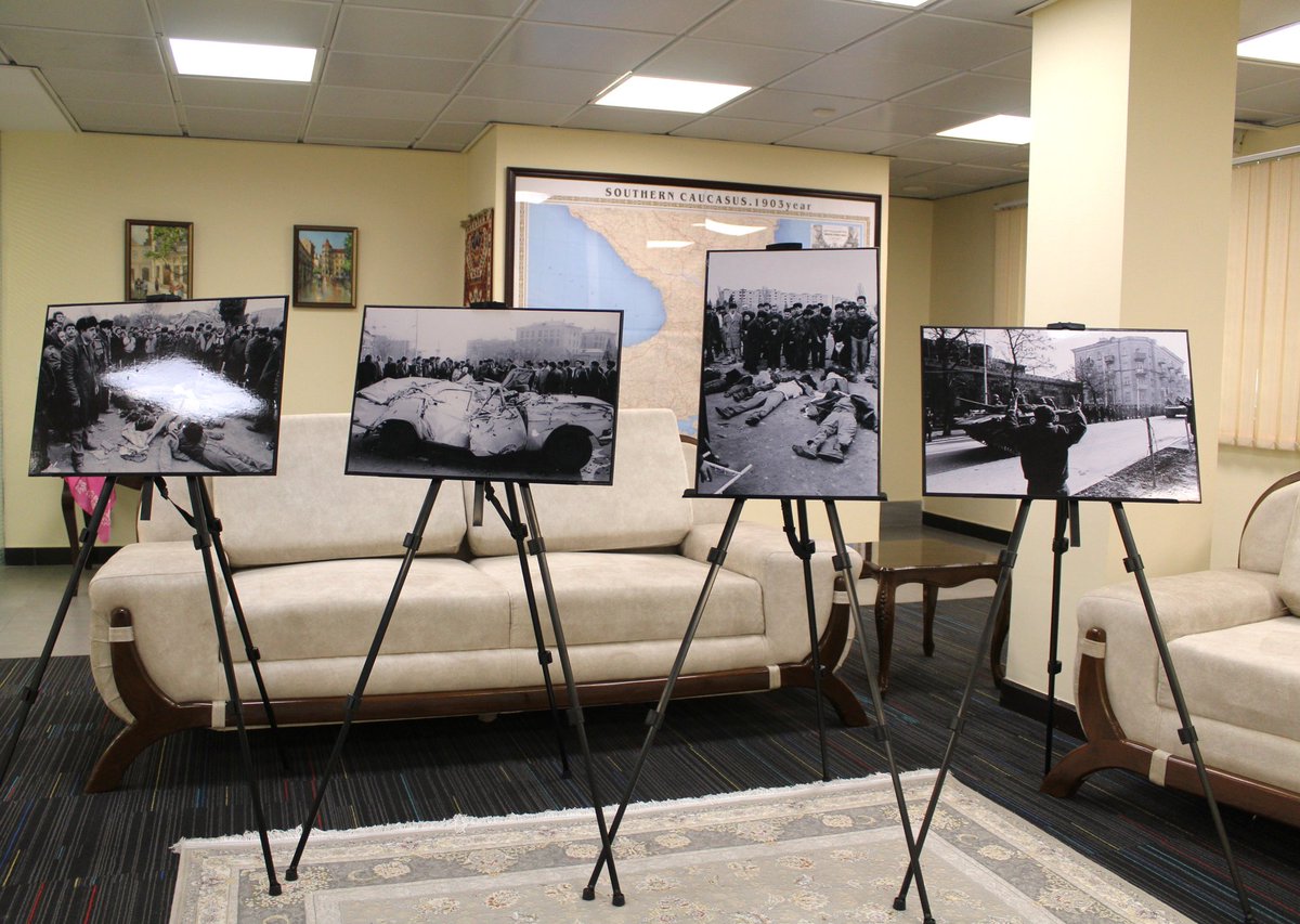 AzEmbAfgh's tweet image. The memory of the martyrs of January 20 commemorated in Kabul