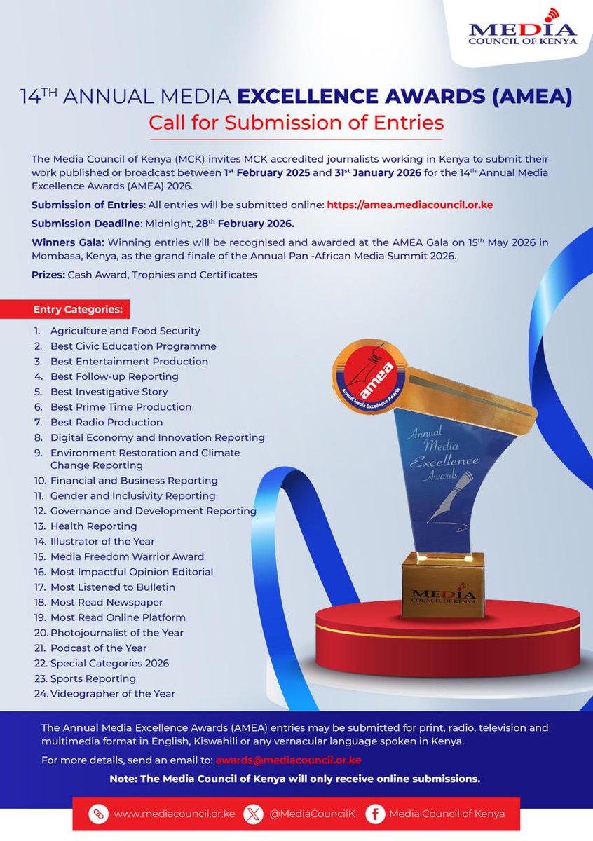 Media Council of Kenya tweet media