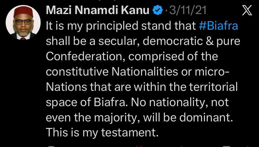 uyi_clement's tweet image. #FreeMaziNnamdiKanuNow

#BiafraExit from Nigeria the home of fulani caliphate. 

#TweetTuesday
