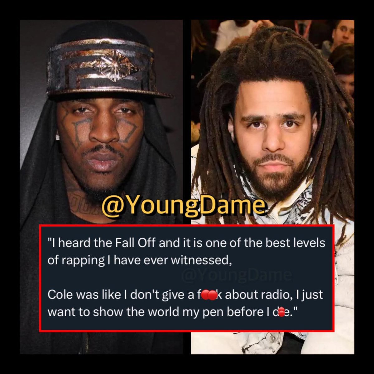 eddy_ben86490's tweet image. #Daylyt says #JCole new album "Fall Off" has some of the BEST rapping he’s ever heard‼️👀😳