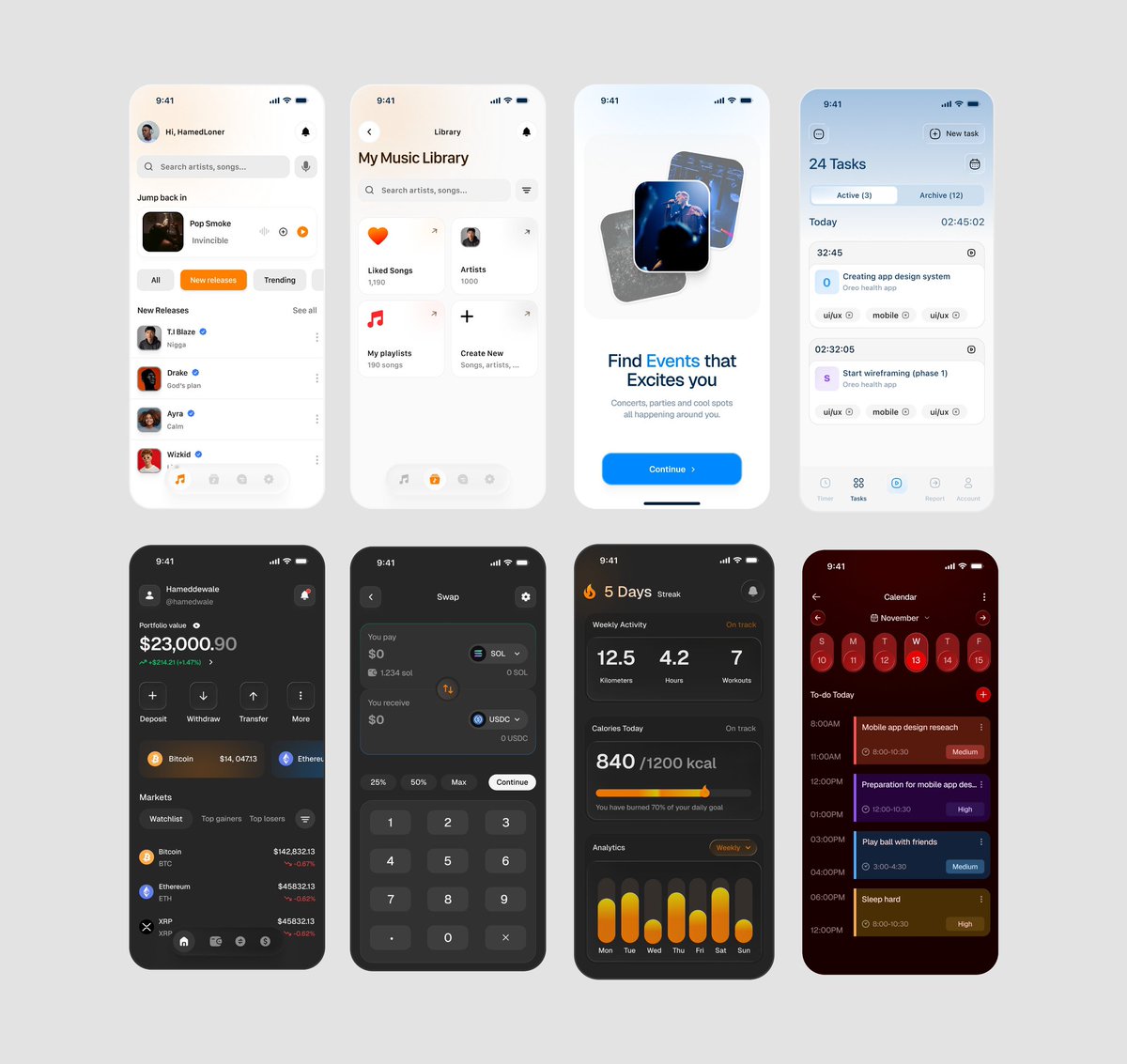 Giving away some FREE Figma templates 🔥 

Want it? Here’s what you have to do:

-Follow me 
-Retweet this post 
-Comment “Done” and I’ll DM you 

Let’s go🔥