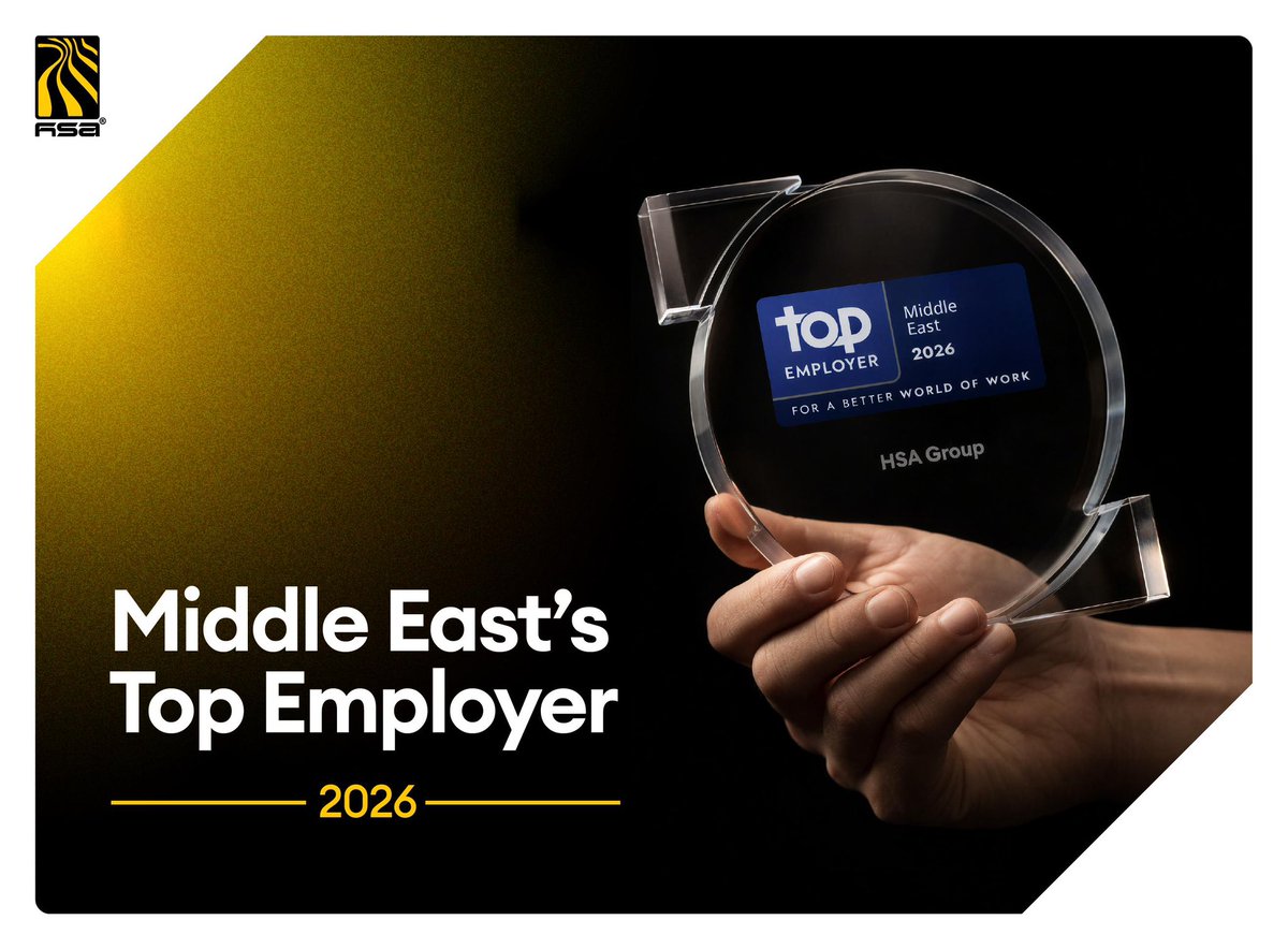 HSA Group is pleased to announce it has been recognised as a Top Employer in The Middle East for 2026 by <a href="/topemployer/">Top Employers Institute</a> .The Certification reflects our commitment to our people and our ability to deliver a consistent, high-performing people #strategy across multiple countries,