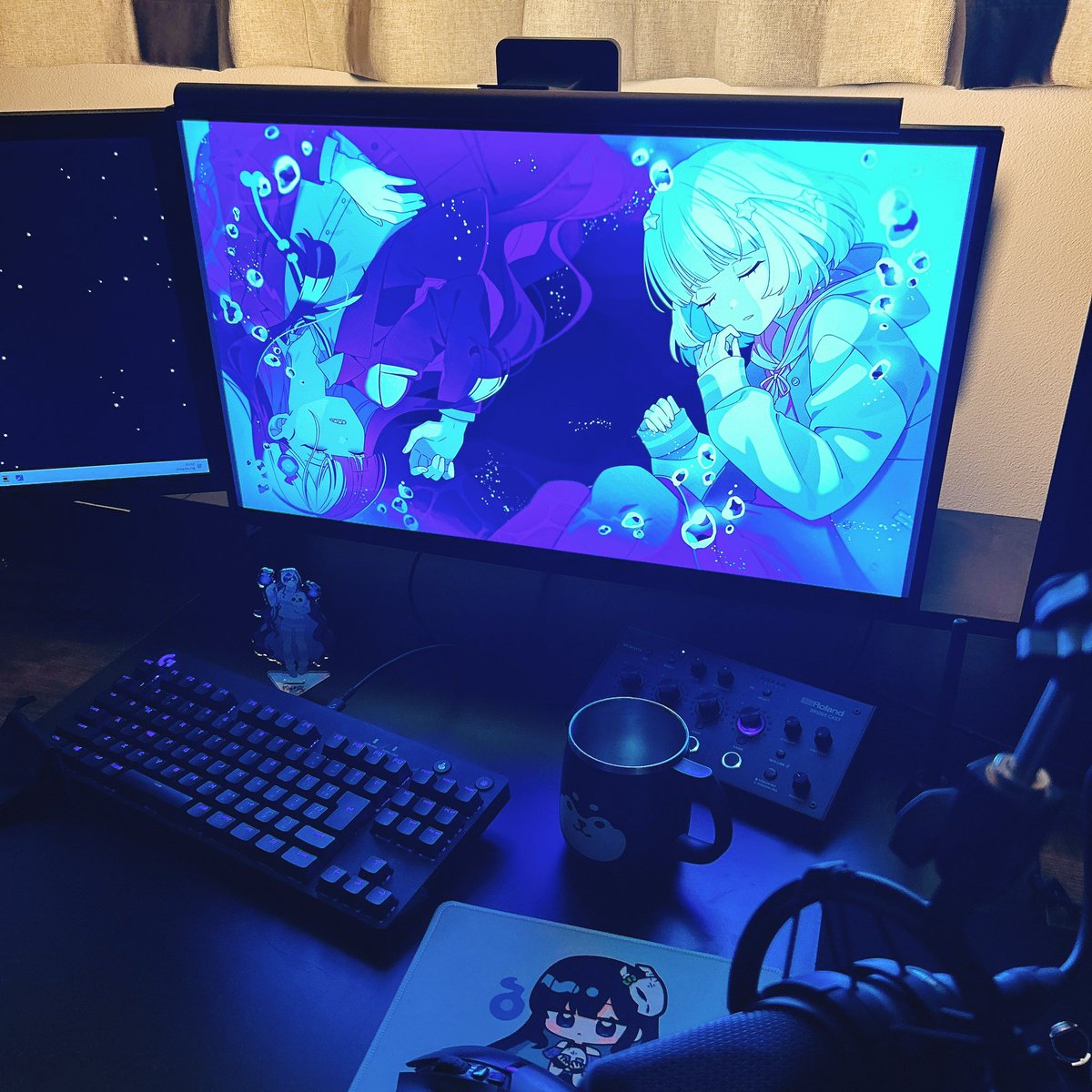 ちかみにバックライトつけた時